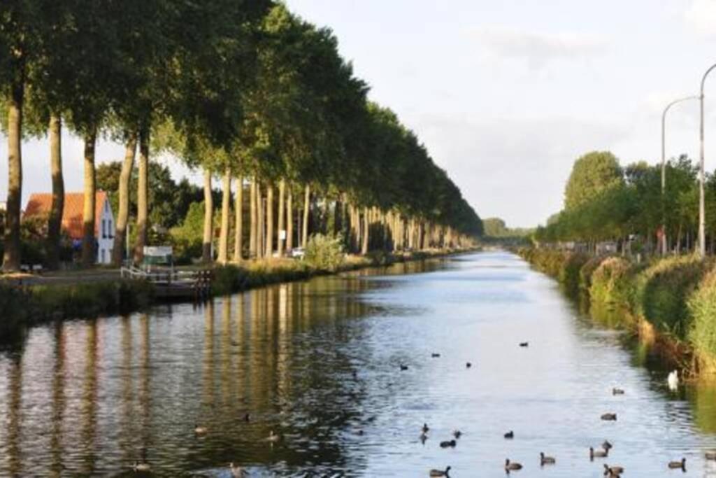 Duplex Appertement Met Zicht Damse Vaart @ Brugge 아파트 외부 사진