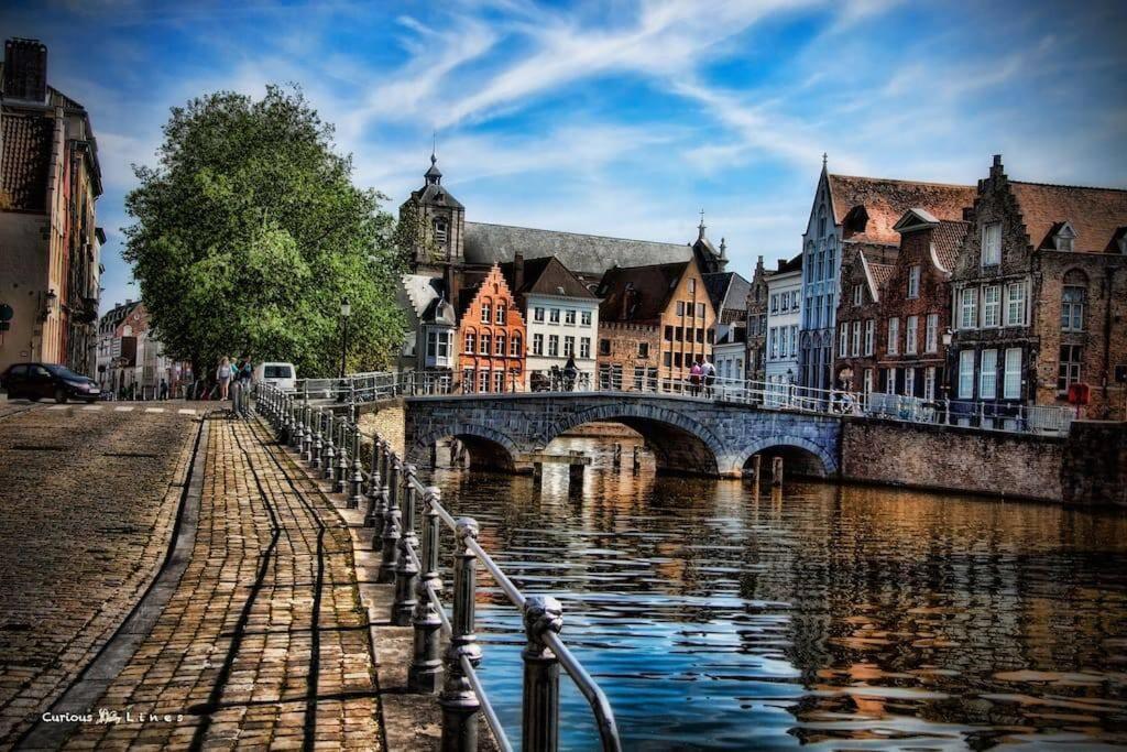 Duplex Appertement Met Zicht Damse Vaart @ Brugge 아파트 외부 사진