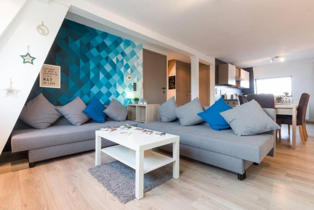 Duplex Appertement Met Zicht Damse Vaart @ Brugge 아파트 외부 사진