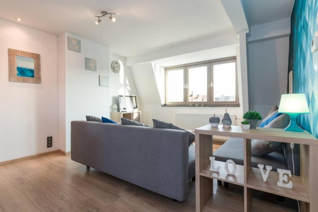Duplex Appertement Met Zicht Damse Vaart @ Brugge 아파트 외부 사진